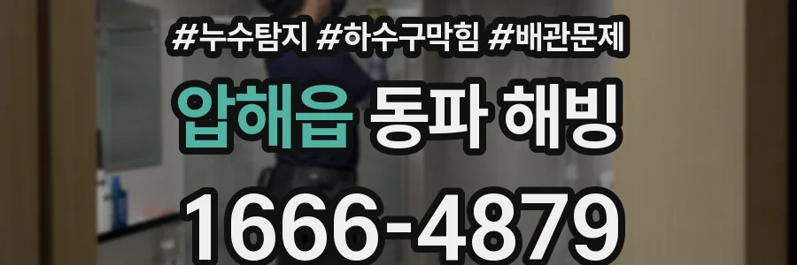 압해읍 동파 해빙