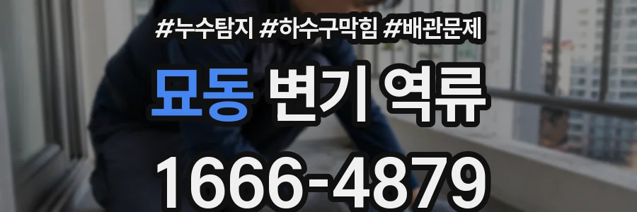 묘동 변기 역류