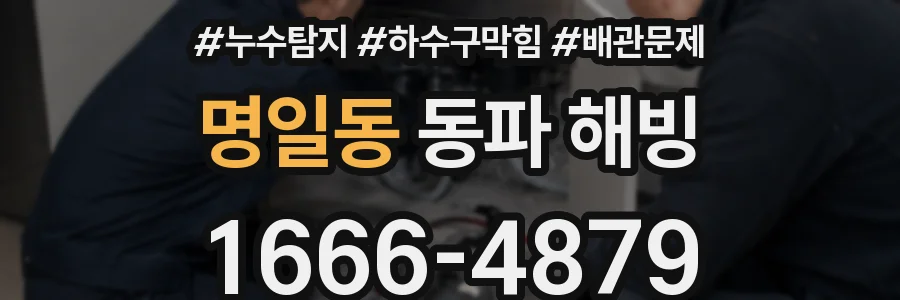 명일동 동파 해빙