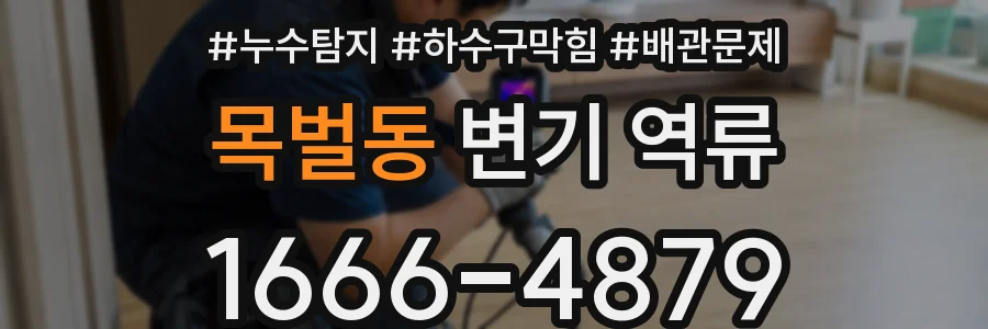 목벌동 변기 역류