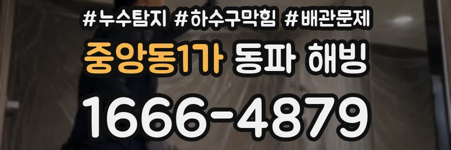 중앙동1가 동파 해빙