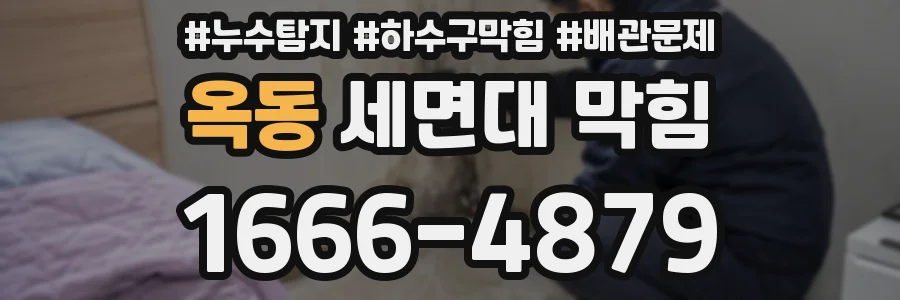 옥동 세면대 막힘
