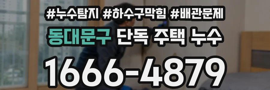 동대문구 단독 주택 누수