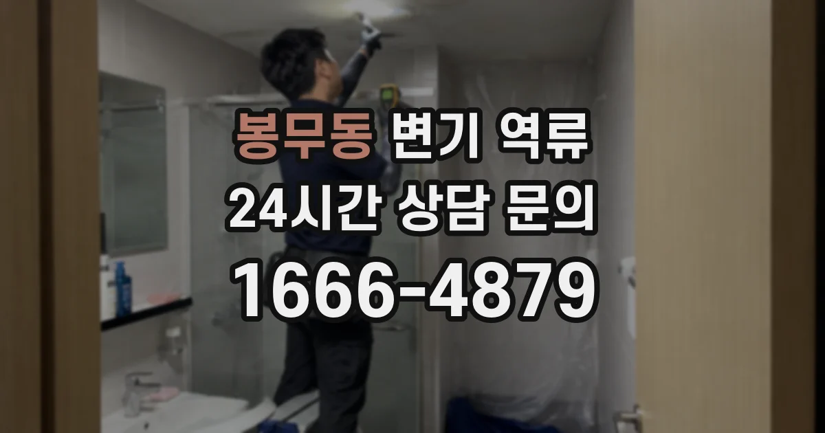 봉무동 변기 역류