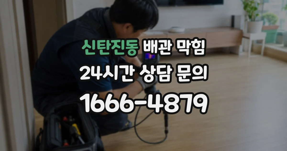 신탄진동 배관 막힘