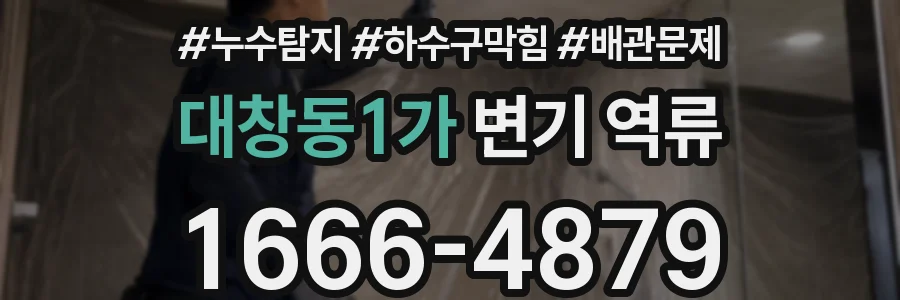 대창동1가 변기 역류
