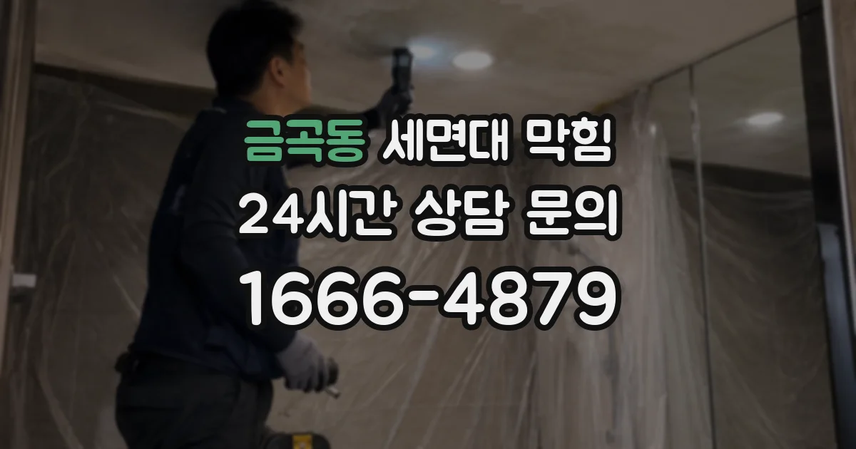 금곡동 세면대 막힘