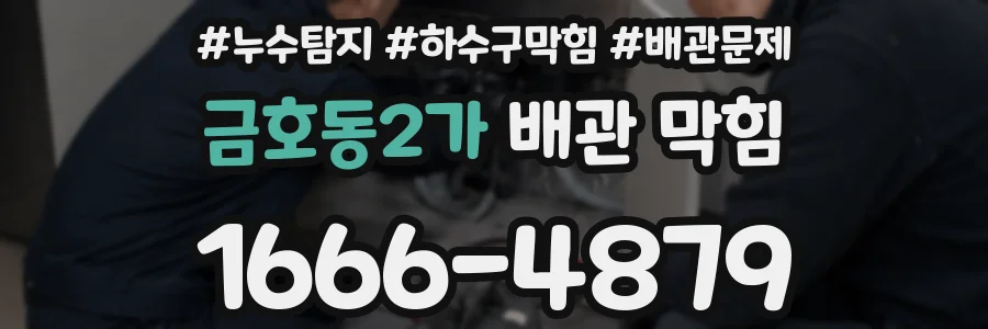 금호동2가 배관 막힘