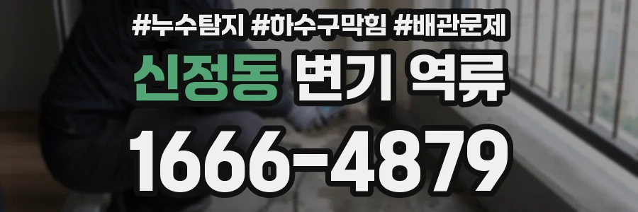 신정동 변기 역류