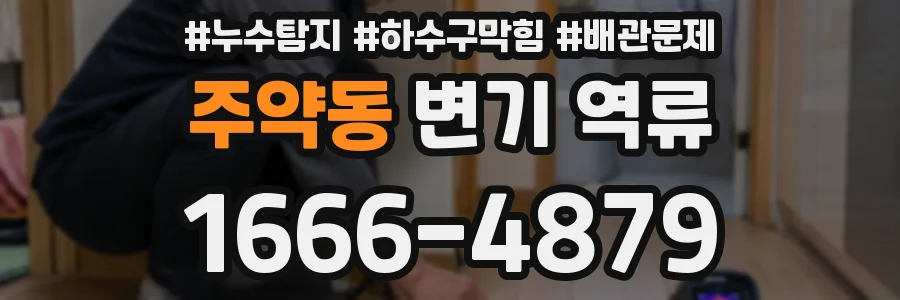 주약동 변기 역류