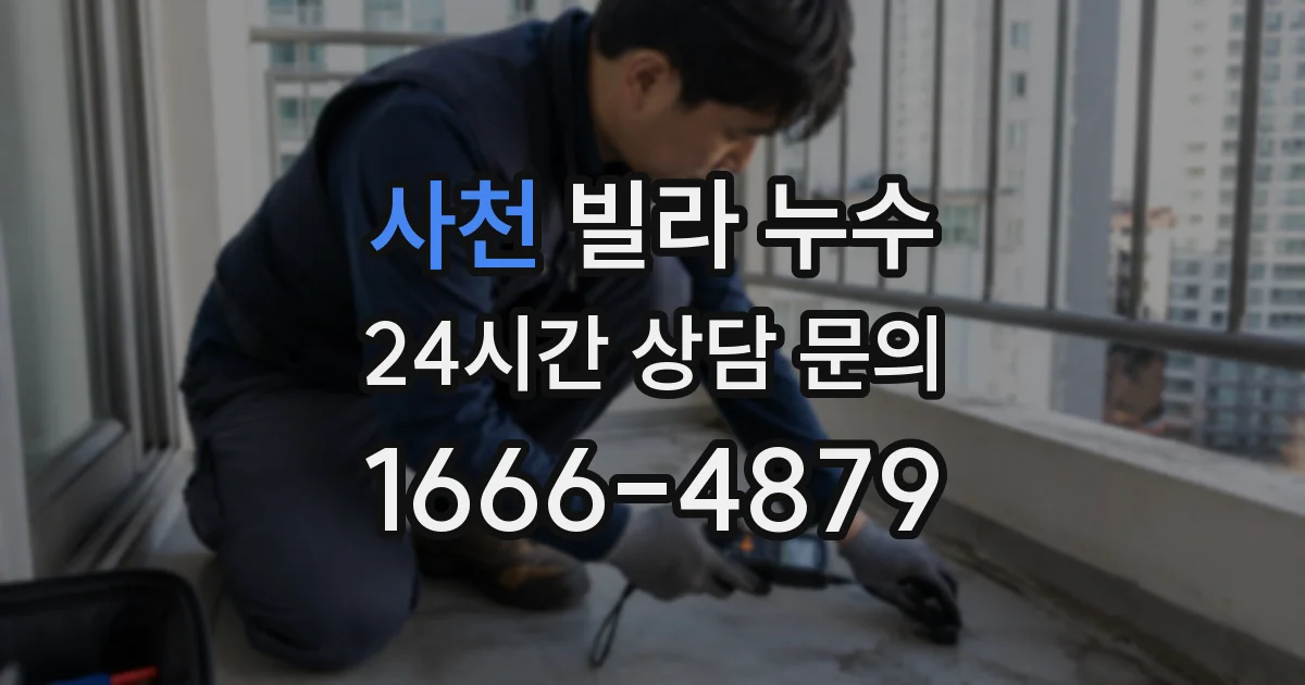 사천 빌라 누수