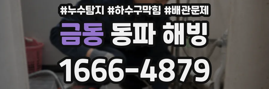 금동 동파 해빙