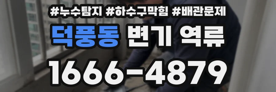 덕풍동 변기 역류