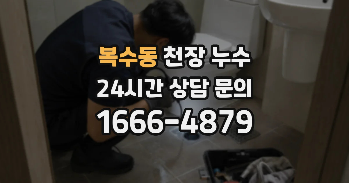 복수동 천장 누수