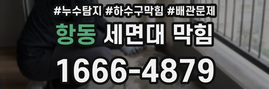 항동 세면대 막힘