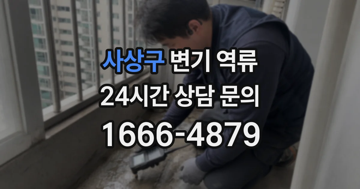 사상구 변기 역류