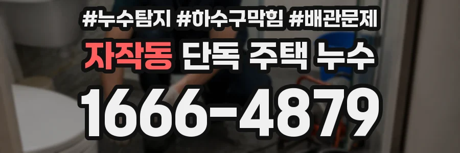 자작동 단독 주택 누수