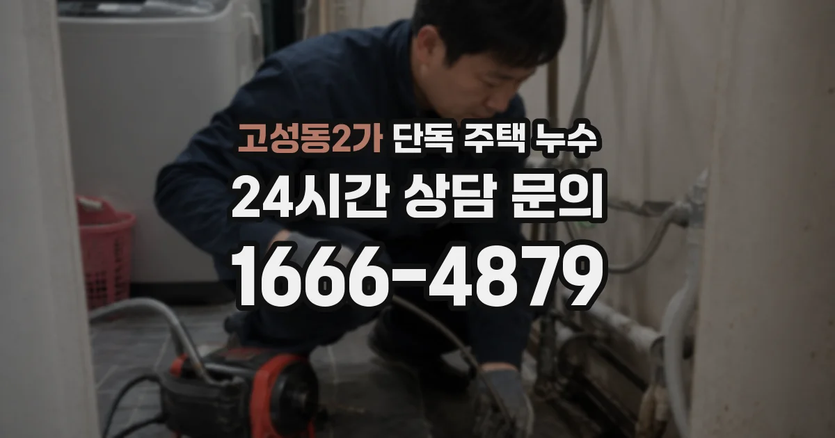 고성동2가 단독 주택 누수