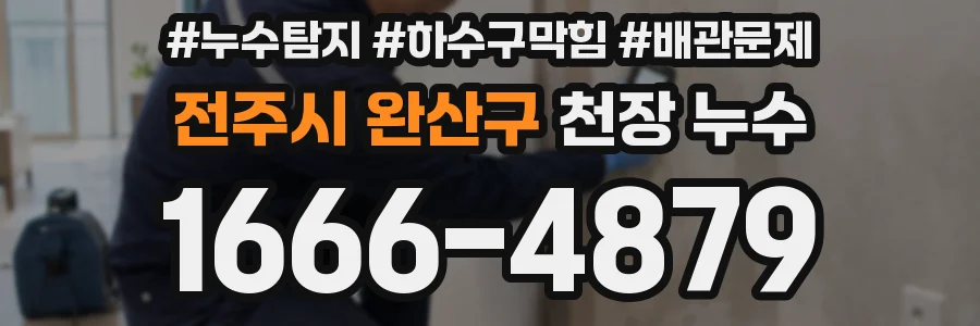 전주시 완산구 천장 누수