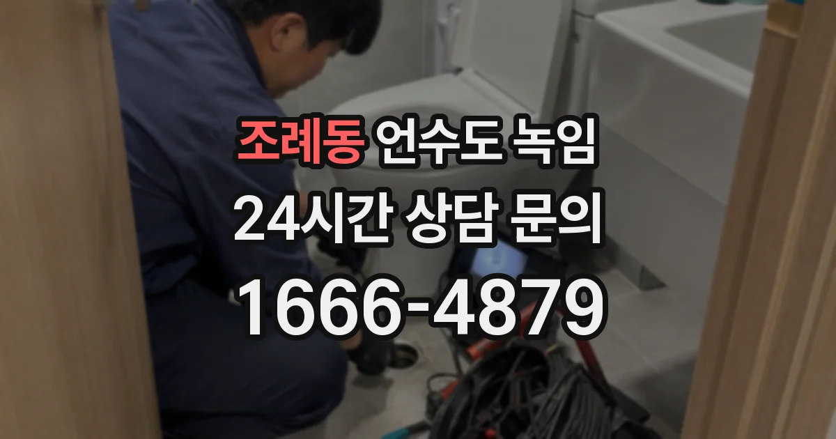 조례동 언수도 녹임
