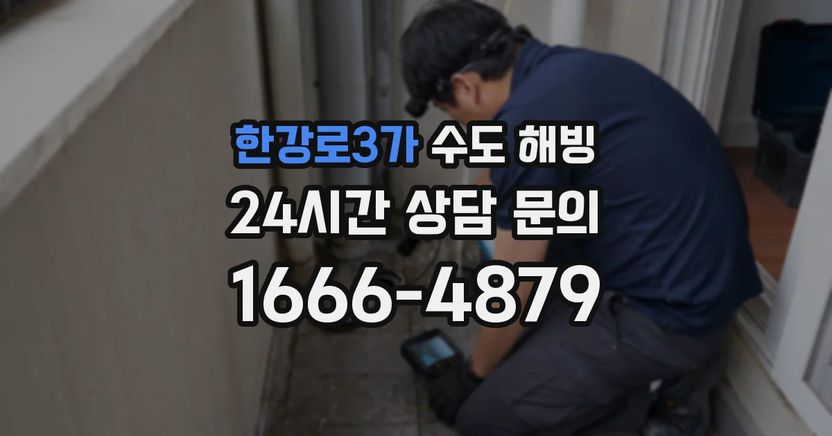 한강로3가 수도 해빙