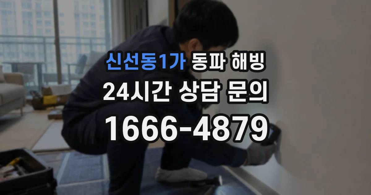 신선동1가 동파 해빙