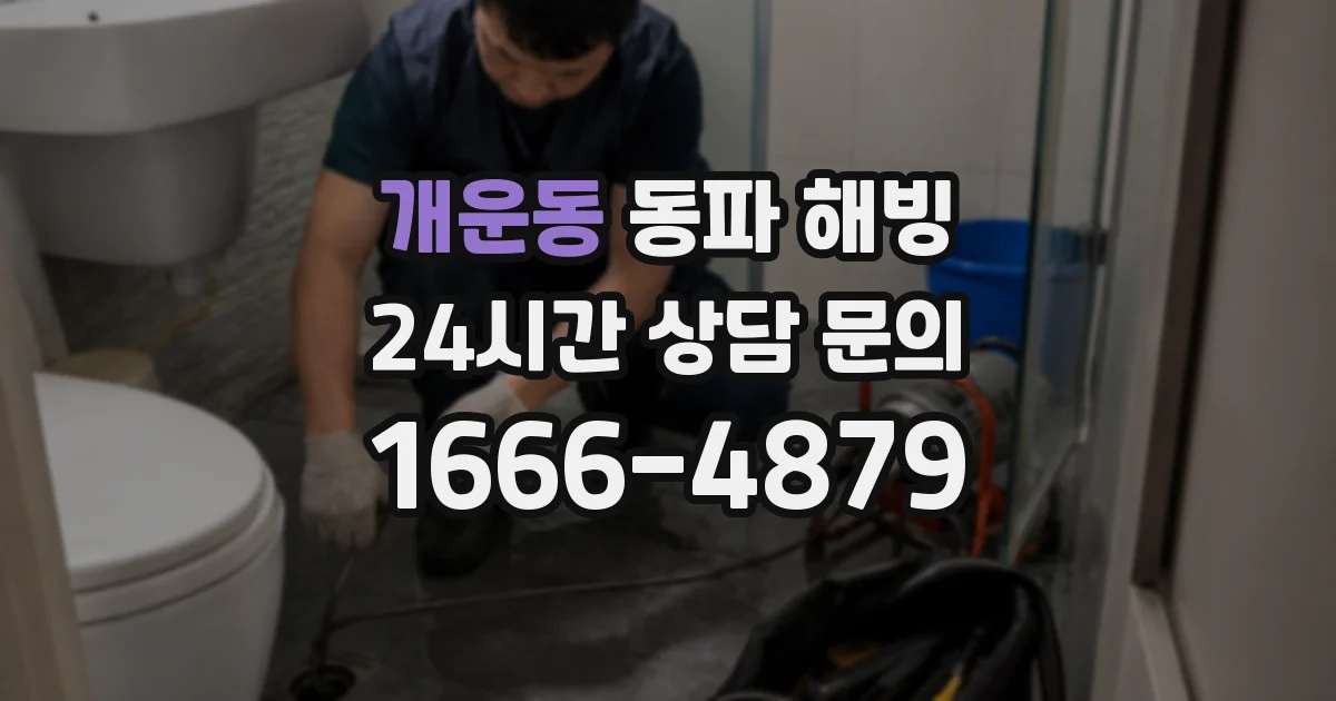 개운동 동파 해빙