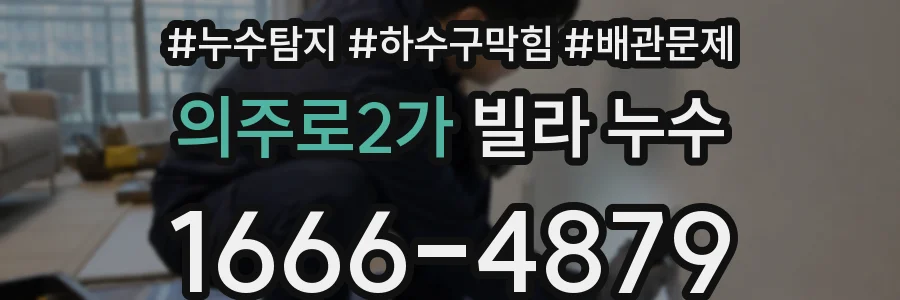 의주로2가 빌라 누수