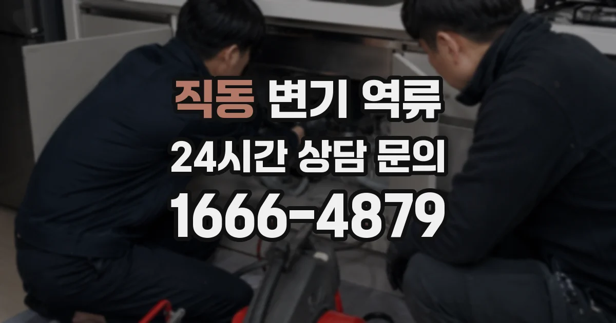 직동 변기 역류