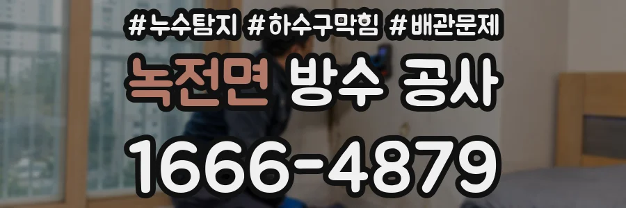 녹전면 방수 공사
