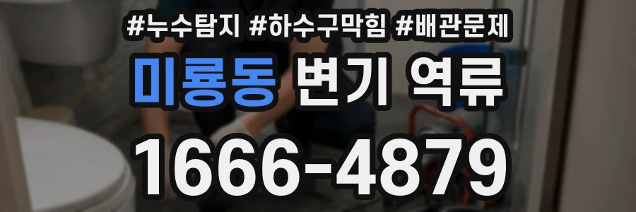 미룡동 변기 역류