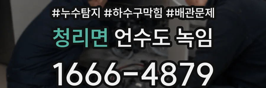 청리면 언수도 녹임