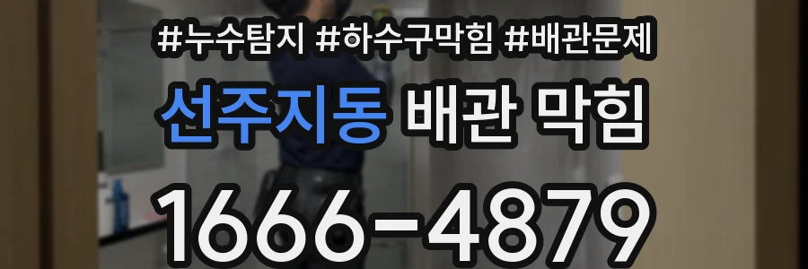 선주지동 배관 막힘