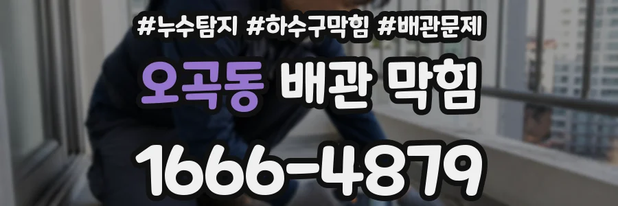 오곡동 배관 막힘