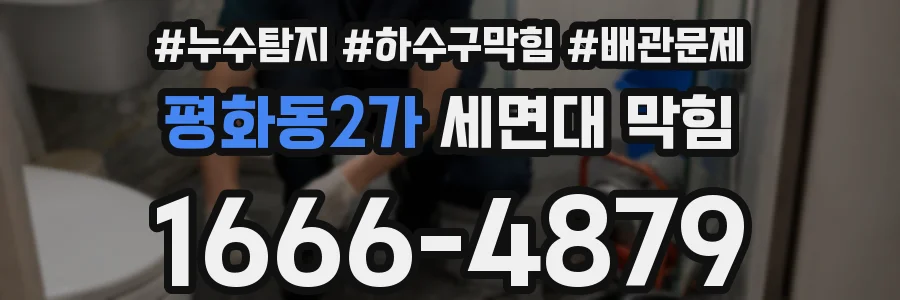 평화동2가 세면대 막힘