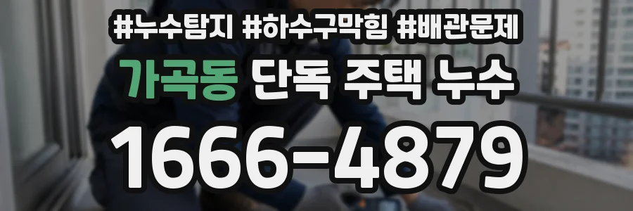 가곡동 단독 주택 누수