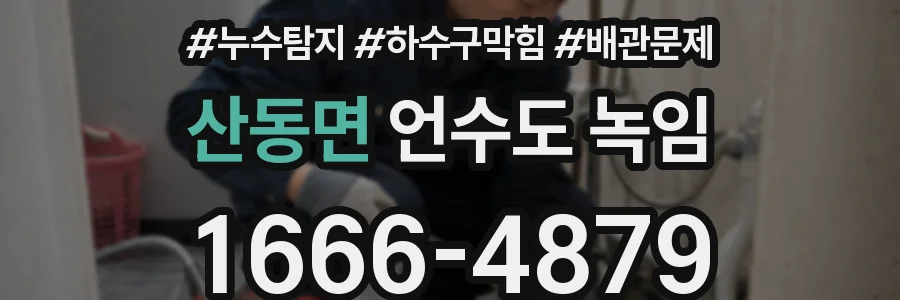 산동면 언수도 녹임
