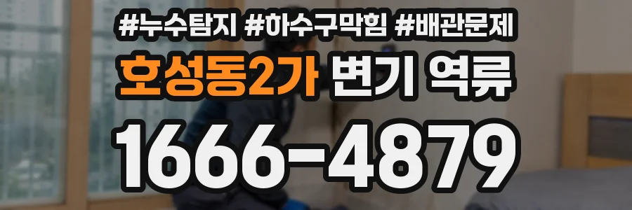 호성동2가 변기 역류