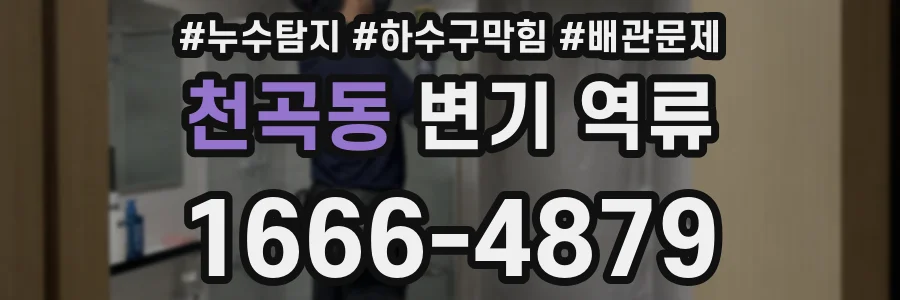천곡동 변기 역류