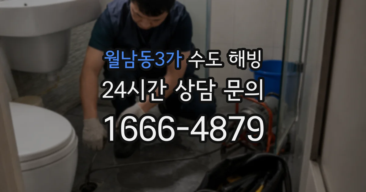 월남동3가 수도 해빙