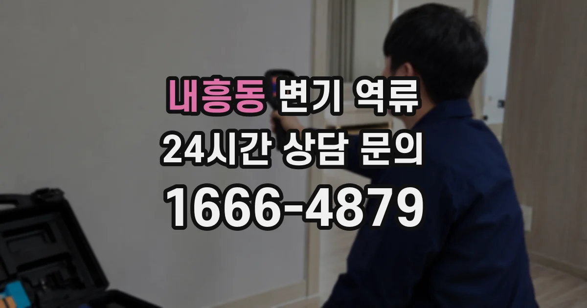 내흥동 변기 역류