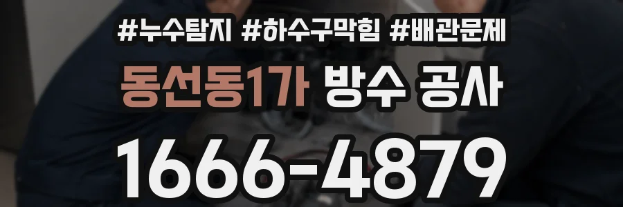 동선동1가 방수 공사
