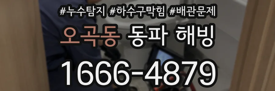 오곡동 동파 해빙