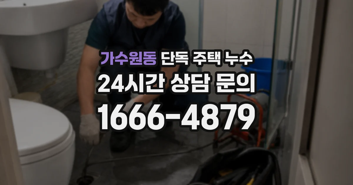 가수원동 단독 주택 누수