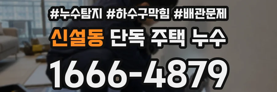 신설동 단독 주택 누수
