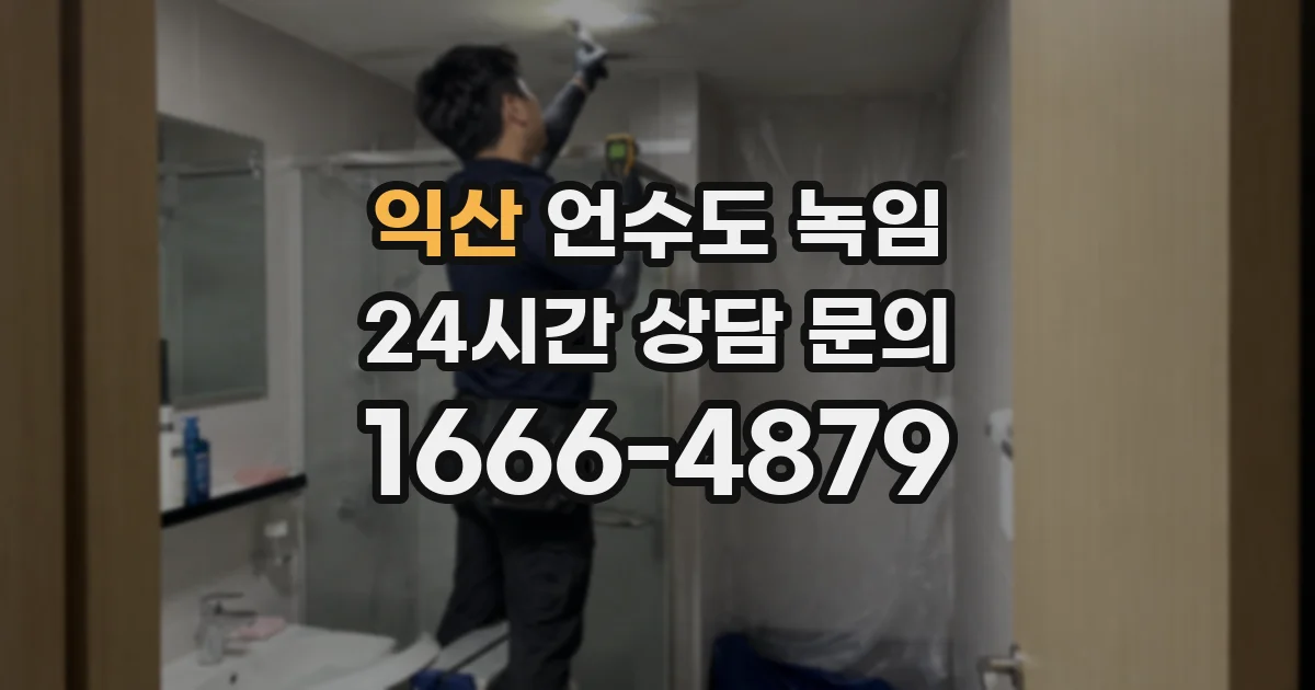 익산 언수도 녹임