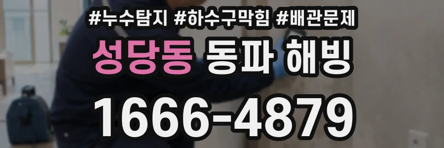 성당동 동파 해빙
