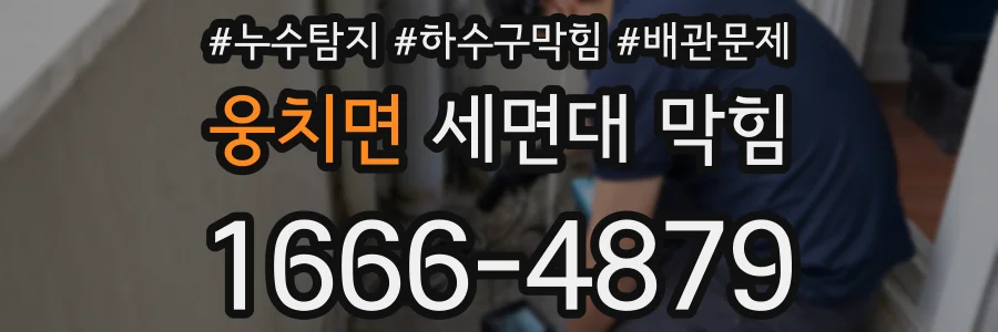 웅치면 세면대 막힘