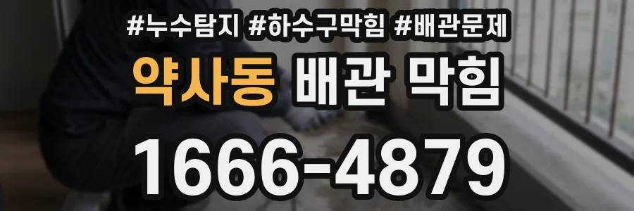 약사동 배관 막힘