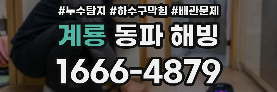 계룡 동파 해빙
